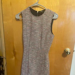 Theory Sleeveless Tweed Shift Dress, Size 2, New With Tags